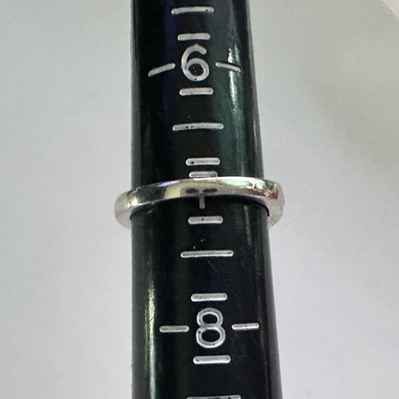 Genuine Deep Blue Diamond Ring Size 7 - Pretty Cushion Cut Diamond Accent - Picture 9 of 14